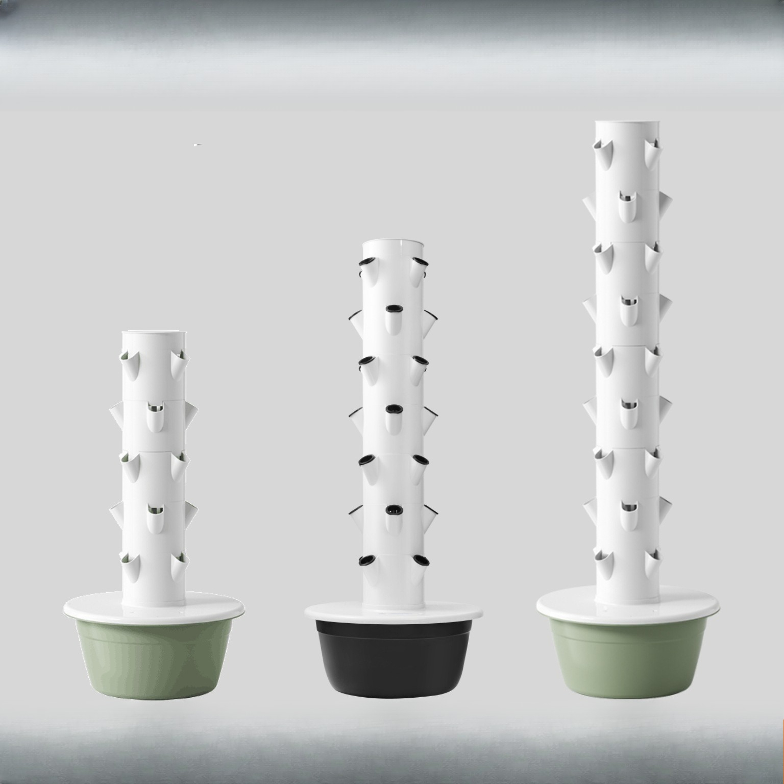 Smart Garden Vertical - 1個 スマート垂直水耕栽培タワー 土を使わない野菜プランター 家庭用屋内園芸用