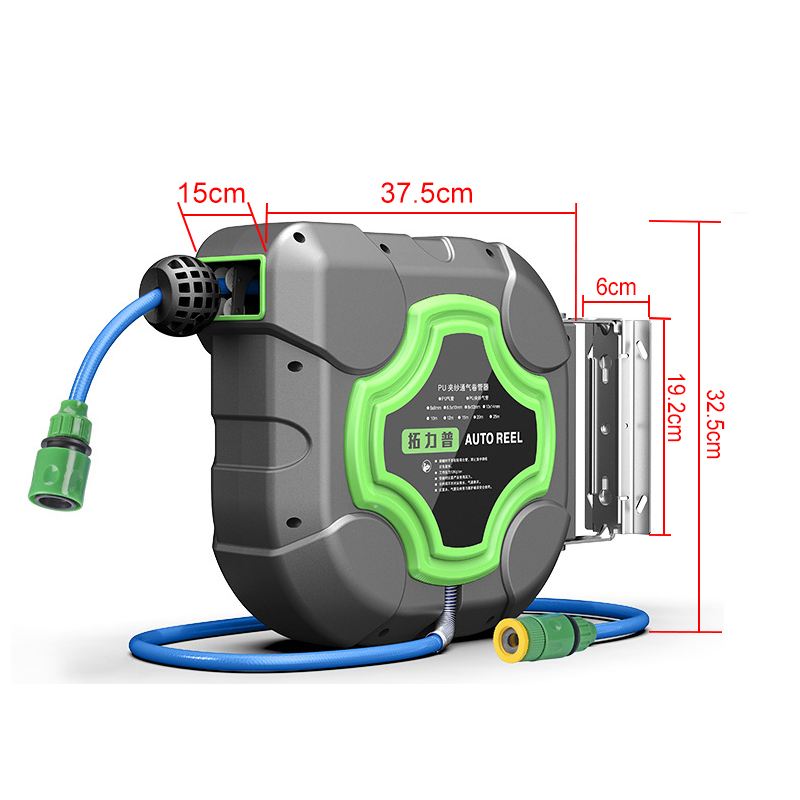 Smart Garden Sprinkler - 自動格納式ホース,4s,店舗,車,庭用の灌漑システム,ウォールマウント,10/15/20m