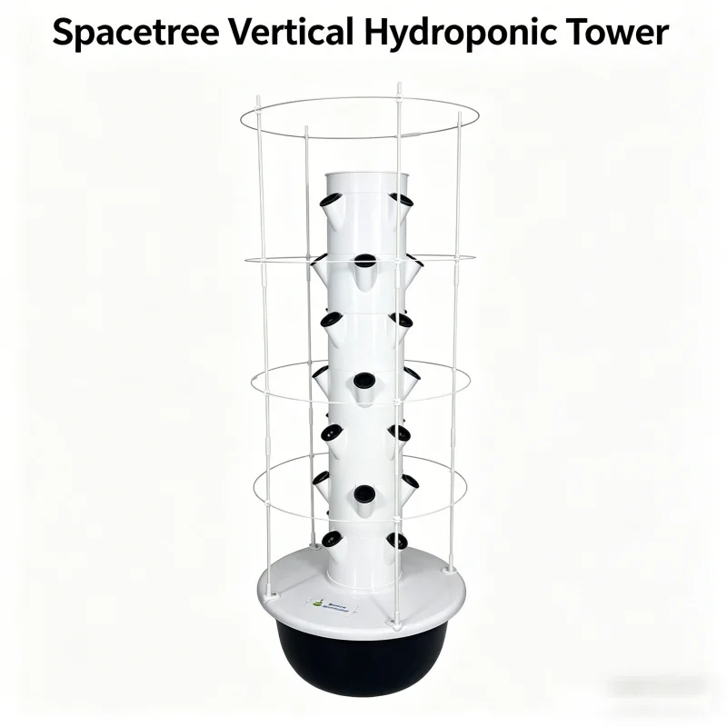 Smart Garden Vertical - スマート垂直水耕栽培タワー屋内庭園システム - 家庭用野菜ハーブプランター土を使わないエアロポニック栽培キット