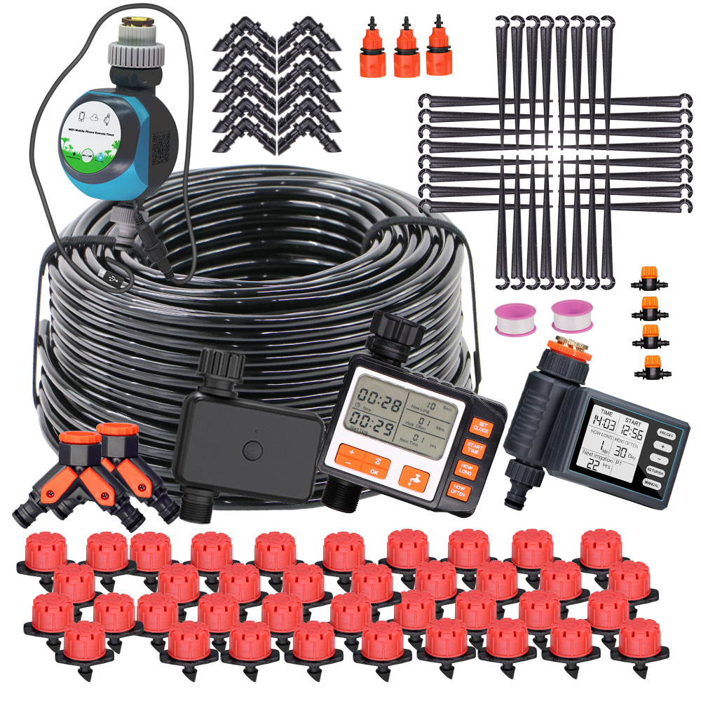 Smart Garden Sprinkler - 調整可能な自動散水キット1/4 