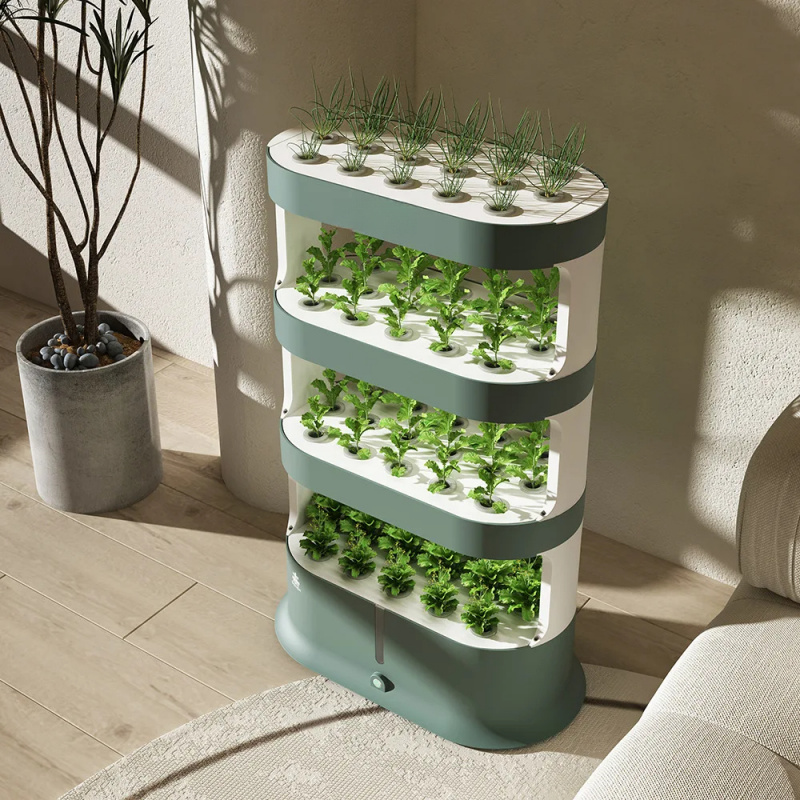 Smart Garden Vertical - 成長システム 新品質 室内庭園 水耕栽培 ライト付き 垂直農業