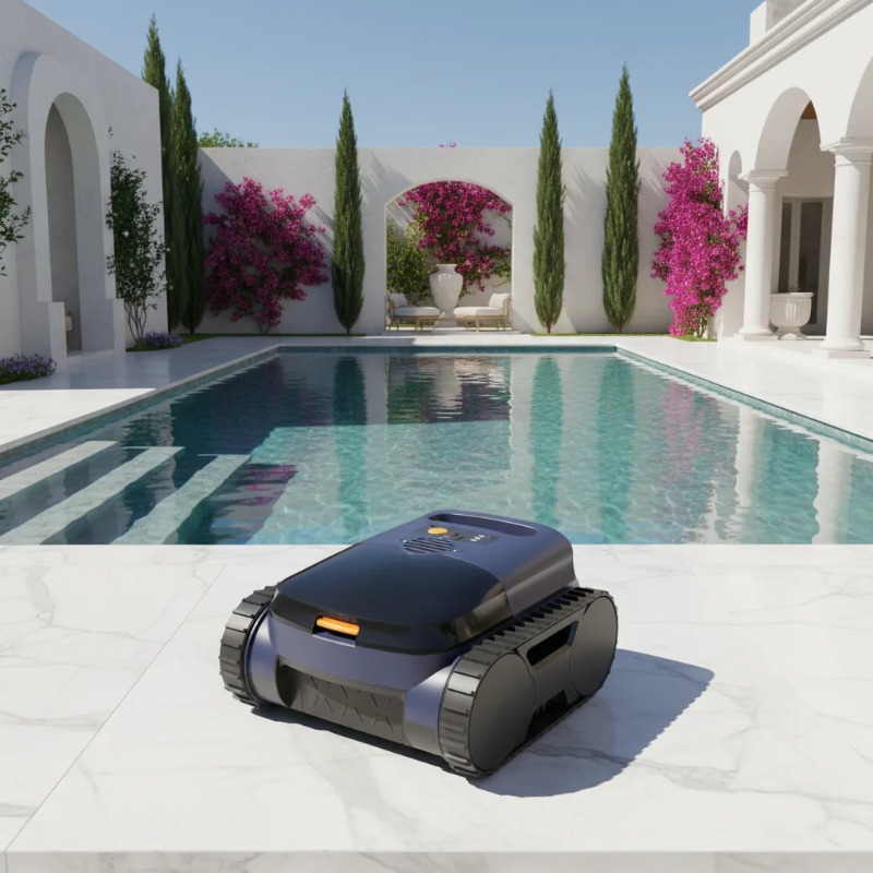 Smart Garden Usa - エアロコードレスロボットプールクリーナー、スマートAIナビゲーション搭載、自動壁面登攀、高品質で環境に優しいガーデン用掃除機
