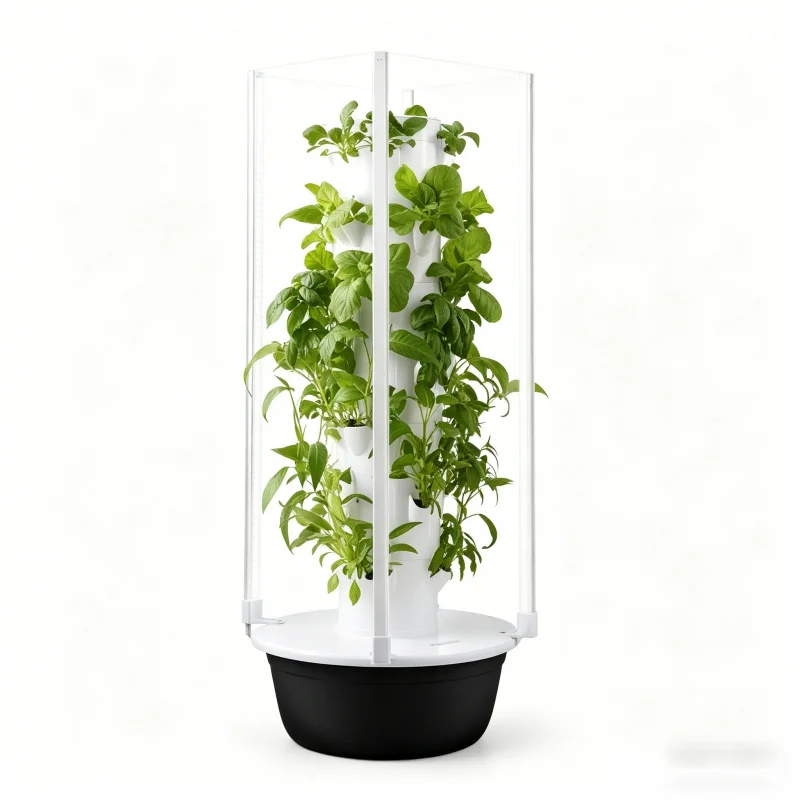 5層式スペースツリー水耕栽培タワー 室内スマート野菜ハーブプ - Smart Garden Vertical のレビューと価格