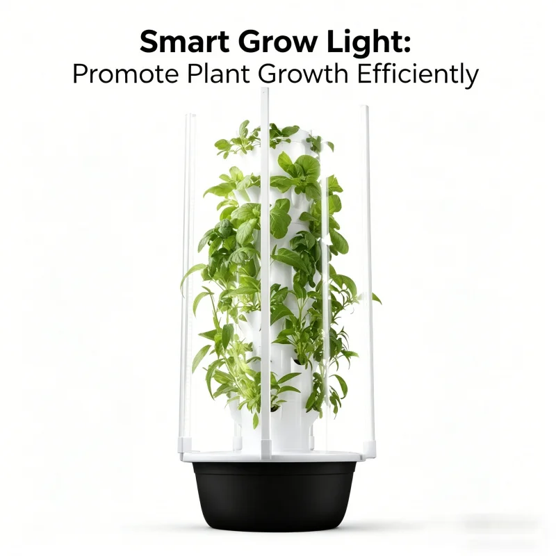 5層式スペースツリー水耕栽培タワー 室内スマート野菜ハーブプ - Smart Garden Vertical のレビューと価格