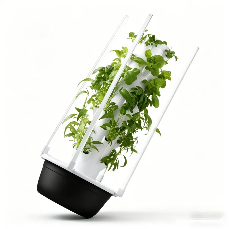 5層式スペースツリー水耕栽培タワー 室内スマート野菜ハーブプ - Smart Garden Vertical のレビューと価格