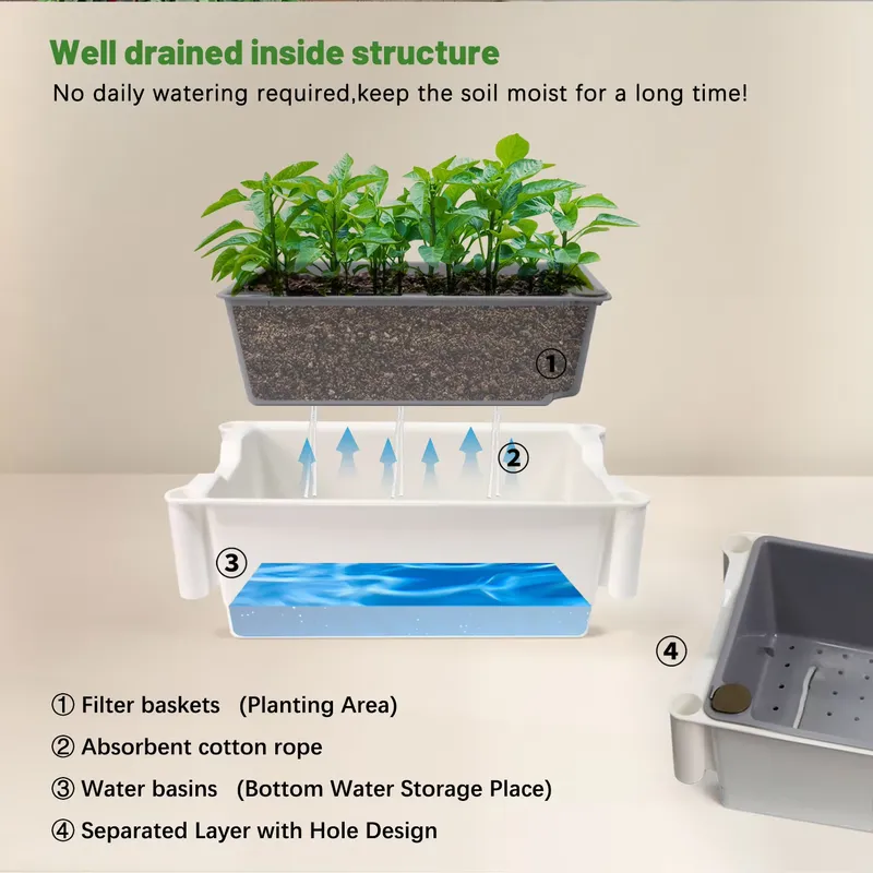 移動式垂直型3段自動給水スマートガーデンプランターボックスス - Smart Garden Vertical のレビューと価格