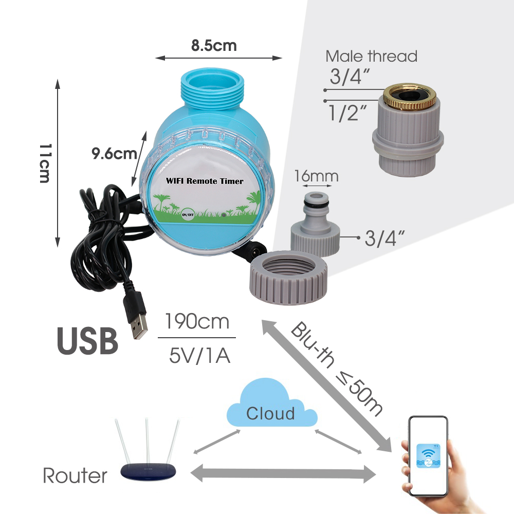 スマートガーデン灌漑システム,30〜50m,調整可能,冷却ノ - Smart Garden Water のレビューと価格