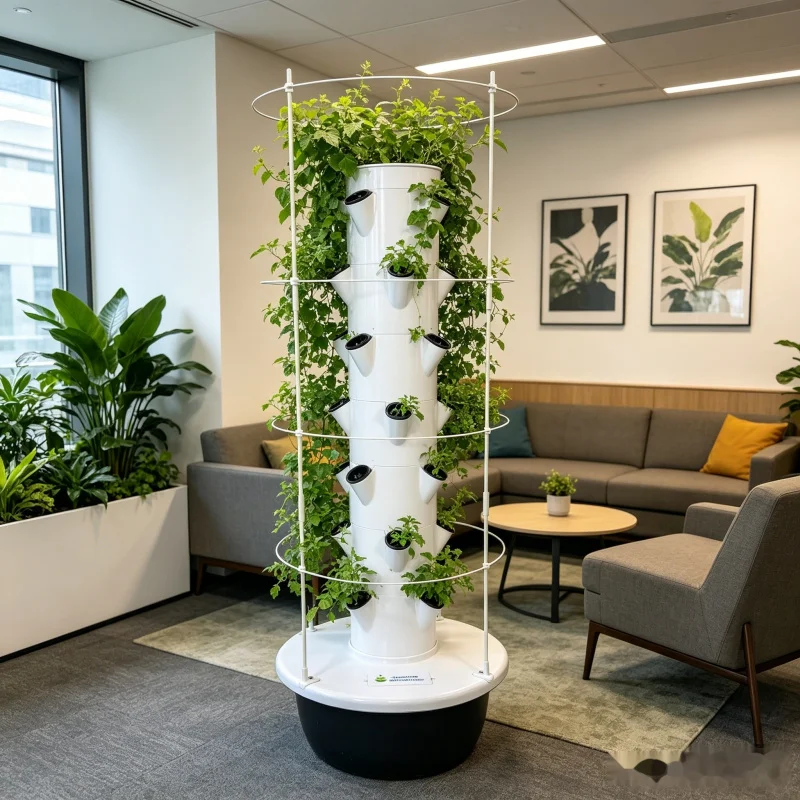 9層エアロポニック水耕栽培野菜プランター、トレリス付きスマー - Smart Garden Vertical のレビューと価格