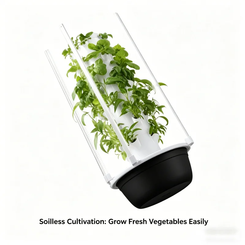 5層式スマート垂直水耕栽培ガーデン、育成ライト付き屋内ハーブ - Smart Garden Vertical のレビューと価格