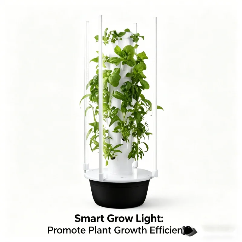 5層式スマート垂直水耕栽培ガーデン、育成ライト付き屋内ハーブ - Smart Garden Vertical のレビューと価格