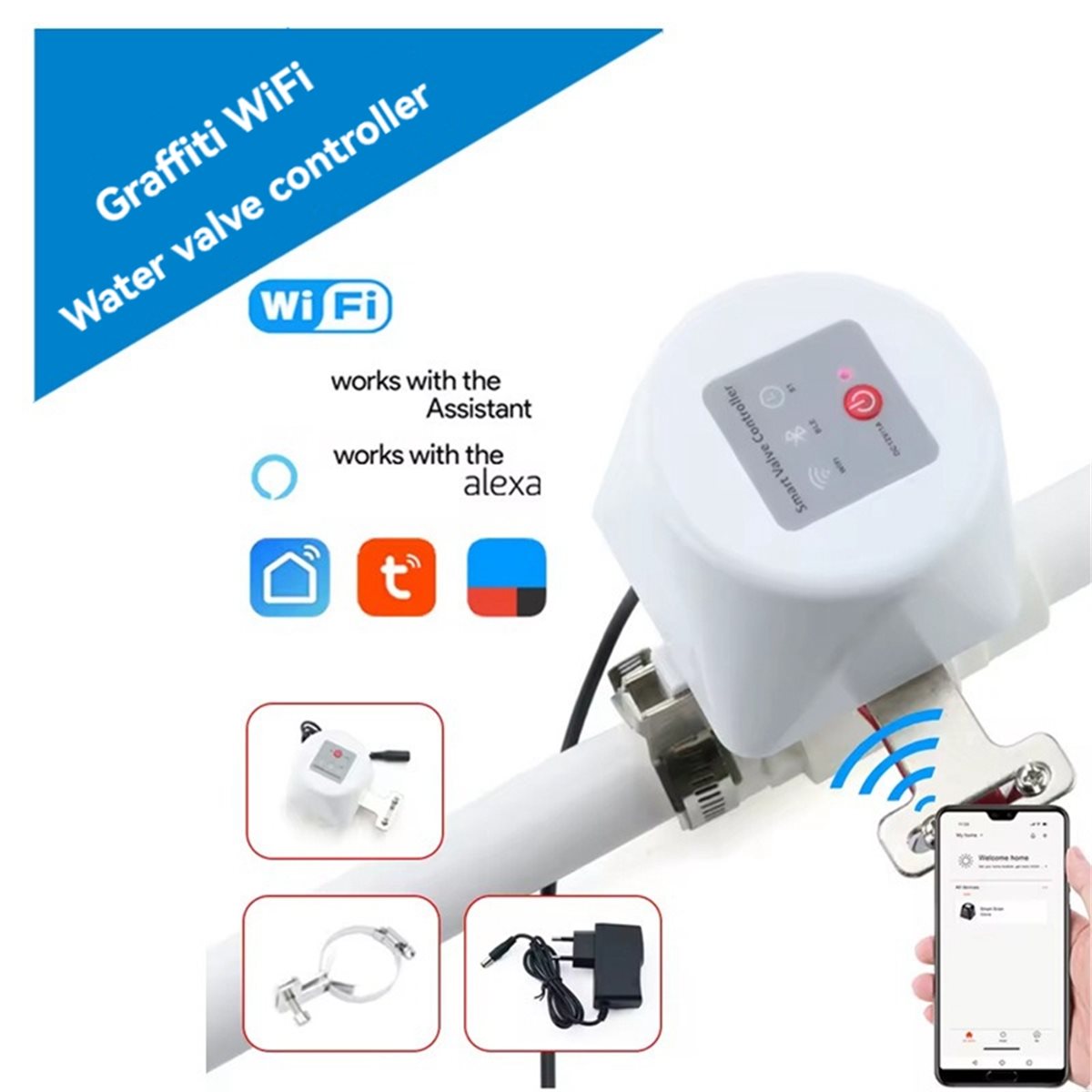 SWXF Tuya WiFiスマートバルブコントローラー、タ - Smart Garden Water のレビューと価格