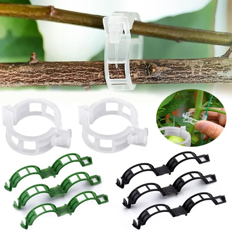 100 個植物固定クリップ再利用可能な植物野菜つる接続固定ツ - Smart Garden Hub のレビューと価格