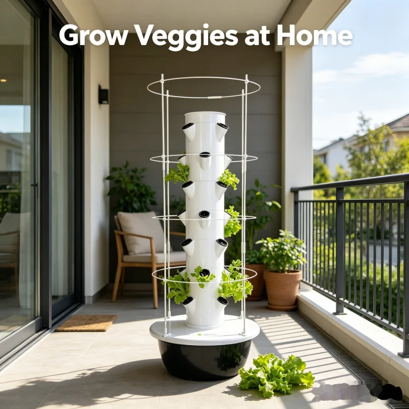 スマート垂直水耕栽培タワー屋内庭園システム - 家庭用野菜ハ - Smart Garden Vertical のレビューと価格