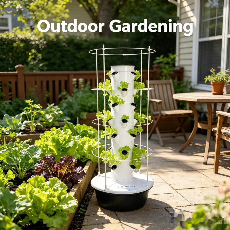 スマート垂直水耕栽培タワー屋内庭園システム - 家庭用野菜ハ - Smart Garden Vertical のレビューと価格