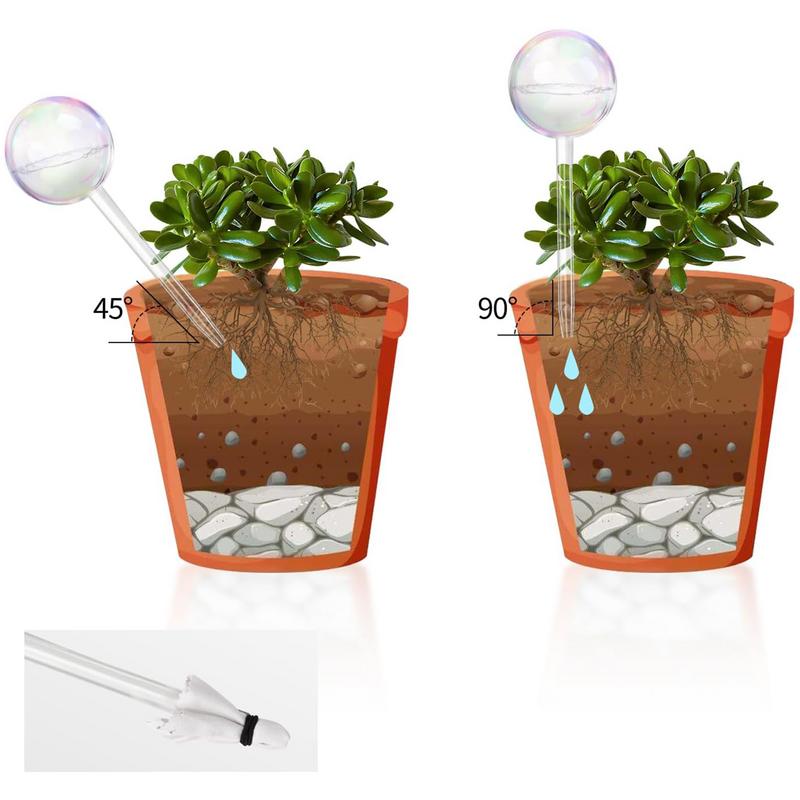 自動植物散水電球,透明なガラスの散水のための灌漑システム - Smart Garden Sprinkler のレビューと価格