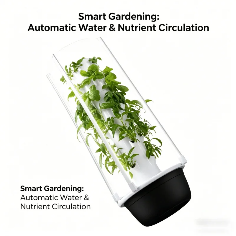 スペースツリー垂直水耕栽培タワー スマート野菜プランター 室 - Smart Garden Vertical のレビューと価格