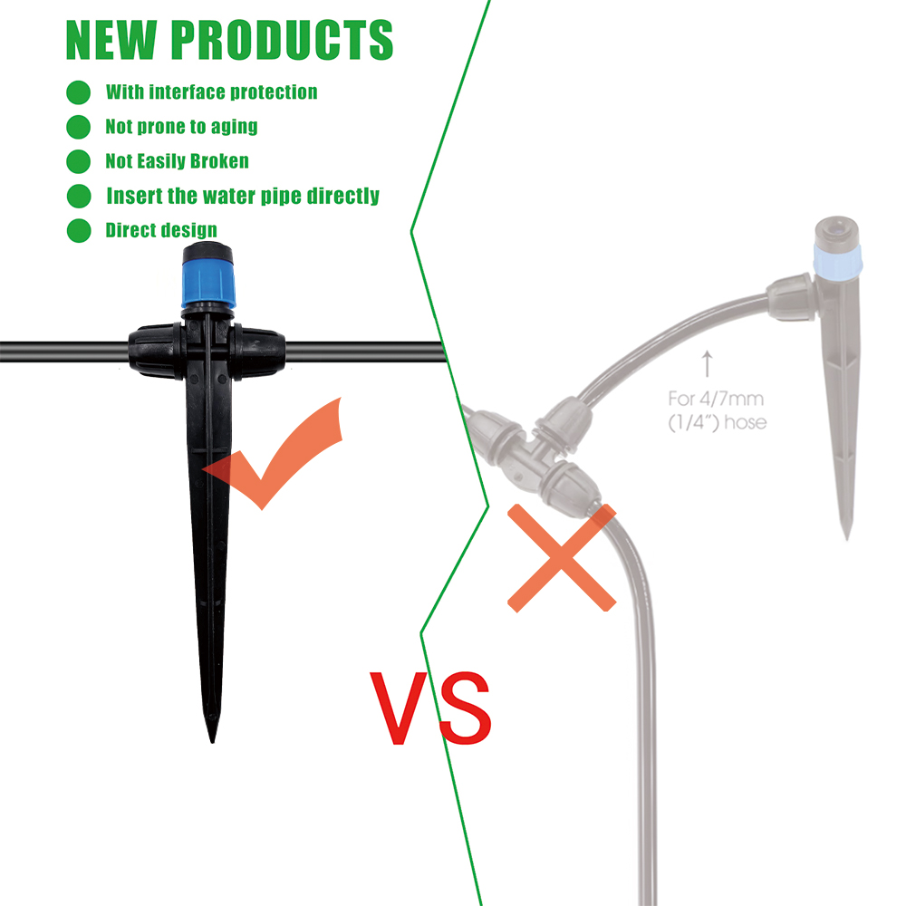 1/4インチ点滴灌漑システムキット - 流量調整可能、ロック - Smart Garden Sprinkler のレビューと価格