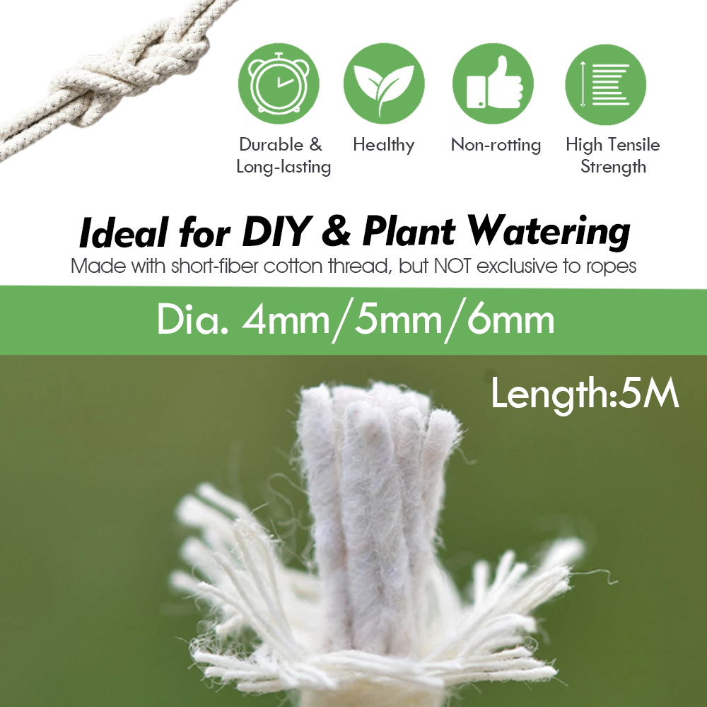 自動自己散水コットンウィックコード、鉢植え、苗、植木鉢、DI - Smart Garden Sprinkler のレビューと価格
